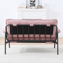 Modern Pink Sofa with Metal Frame for Versatile Scenarios in Small Spaces, 53-Inch