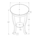 Accent End Table, 2 Tier, Traditional - Walnut