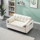 Sofa Bed With Pockets, 3 In 1 Convertible For Living Room