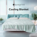 KASENTEX Summer Cooling Blanket, Silky Ultra Soft Breathable Bedding, Hypoallergenic All Season Lightweight Blankets