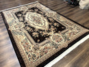 Aubusson Rug 6x9, European Design, Fine 170 KPSI, Elegant Carpet