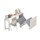 Twin Size Murphy Cabinet Bed with Adjustable Position Desk, Murphy Chest Dresser Bed with Foldable Cushion for Guest Room,Small Space, White