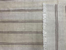 5x8 Turkish Kilim Rug, Flatweave Carpet, Striped Blanket, Southwestern Design, New, Gray, Wool, High Quality, Hand-Knotted