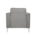 Lounge sofa with armrests that can be assembled,Convertible Sectional Corduroy Sofa,Gray