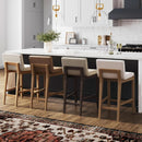 Gracie Modern Counter Height Bar Stool Cream Boucle