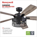 IndustrialStrength 52 Inch Ceiling Fan With LED Light