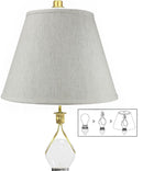 9x16x12" CLIP-ON FITTER Textured Oatmeal Empire Hardback Lamp Shade