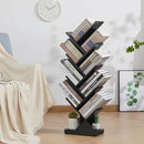 8 Tier Tree Bookshelf Natural Wood Finish Bookcase
