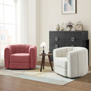 Swivel Accent Chair for Living Room, Sofa Chairs with Wood Base Side,  Comfy Swivel Accent Chair with Wide Upholstered, for Living Room