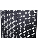 Outdoor & Indoor Privacy Screen Metal Privacy Screen 76' H×48' W, Freestanding Decorative Privacy Screen for Deck Balcony Patio, Black, Lightweight