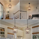 Antique Bronze 4-Light Chandelier Pendant Light Dining