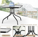 Outdoor Patio Dining Set with Metal Table and Chairs