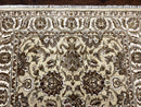 Indo Mahal Rug 6x9, Indian Carpet 6 x 9 ft, Light Green and Ivory, Floral Allover, Wool Oriental Carpet, Traditional Rug, Handmade