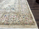 Indo Persian Rug 12x15, Palace Sized Carpet, Oversized Wool Handmade Rug, Kerman Rug, Semi Open Field, Pande Cameron Rug, Beige