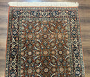 Indo Persian Bijar Rug 3x5, Red and Navy Blue, Allover Pattern, Fine Hand Knotted Wool Carpet