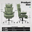 Big And Tall Gaming Chair Green With Lumbar Support