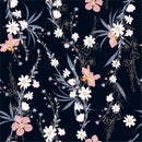Exotic Flowers on Dark Wallpaper