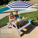 Gray Navy Kids Three In One Sand And Water Table Umbrella