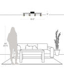 Catalina Modern 4 Light LED Track Light Kit, 33"Wide, Matte Black & Brushed Nickel Finish