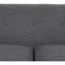 Comfy 3-seat Sofa with Wooden Legs, for Living Room and Study