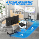 Height Adjustable Mobile TV Cart For 32 To 83 Inch Screens With Locking Wheels
