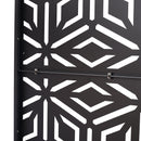 Outdoor & Indoor Privacy Screen Metal Privacy Screen 76' H×48' W, Freestanding Decorative Privacy Screen for Deck Balcony Patio, Privacy Fence Panels for Outside Lawn Garden PS115 BLACK