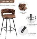 Elegant Swivel Bar Stools Set of Two 26 Inch