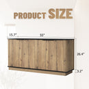 Multi-functional MDF Sideboard, an Ideal Choice for TV and Tableware Storage in Modern Homes, with Product Dimensions of 55*15.7*29.6 Inches.