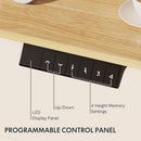48 X 24 Standing Desk Height Adjustable White Frame Maple