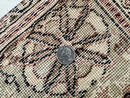 Turkish Sivas Rug 9x12, Handmade Vintage Wool Carpet, Cream Ivory