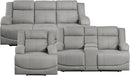 Landwood 3 Piece Power Reclining Living Room Set Gray
