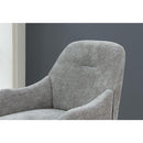 Chenille Armchair, Modern Style Accent Chair with Wood Legs, Comfy Design for Living Room, Bedroom, Office, Gray