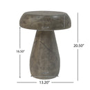 MGO Mushroom Side Table,Wood-like texture, Natural Color