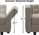 Oversized U Shaped Sectional Sofa With Hidden Storage