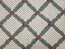 4x5 Panel Design Rug, 4' x 5' Power-Loomed Vintage Rug, Beige & Pine Green Carpet