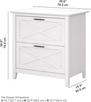 Key West Lateral File Cabinet 2 Drawer Modern Farmhouse