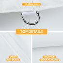 10 x 10 ft Canopy Replacement Top with 4-Pack Weight Bags, Pop Up Tent Cover Only, Frame Not Included, White
