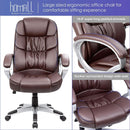Ergonomic High Back Office Chair With Padded Armrests