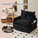 UNITED WE WIN Swivel Barrel Chair - Mid Century Modern Chair, Thick Padded Arm Chair with Solid Metal Base, Comfortable Single Sofa Chair, Swivel Accent Chair for Living Room Bedroom