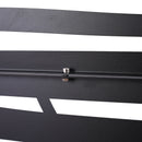 Outdoor & Indoor Privacy Screen Metal Privacy Screen 76' H×48' W Black Steel Decorative Panels