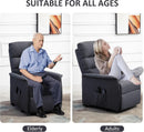 Power Lift Recliner Chair Gray With Remote Control