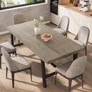 Industrial Dining Table 70.87 Inch Grey For Kitchen