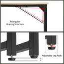 47.2-Inch Computer Desk With Metal Frame For Home Office
