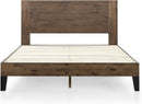 Queen Size Solid Wood Platform Bed Frame With Headboard