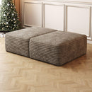 37.40'Sofa ottoman ,No Assembly Required,Camel(Plush Corduroy Fabric)