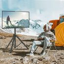Tripod TV Stand For 23-75 Inch TVs Tilt 15 Degrees