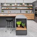 Swivel Bar Stool Padded Black For Garage And Home Use