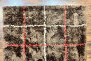 Shag Rug 6x8, Brown, Panel Design