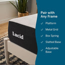 Full Size Memory Foam Mattress Bamboo Charcoal Gel Infusion