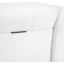 STORAGE OTTOMAN, Beige, Boucle